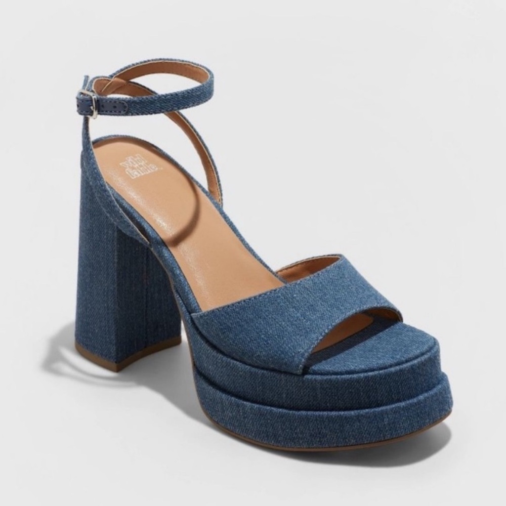 Wild Fable Denim Platform Heels